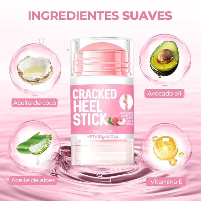 60% Urea Hydrating and Anti-Cracking Foot Cream, Moisturising and Relieves Cracking and Dryness Foot Cream for Cracked Heels,Hands,Knees,Exfoliating Moisturizer (Pink, one size)