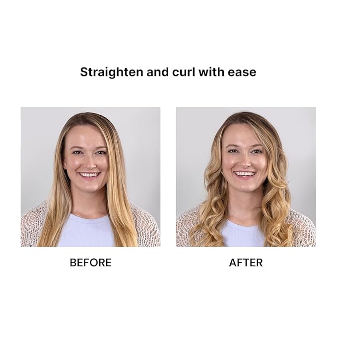 L'ANGE HAIR Aplatir Ceramic 1" Flat Iron | Adjustable Temp & Dual Voltage Hair Straightener | Tourmaline-Infused Plates for Smooth, Frizz-Free Styling | 1 Inch Styling Tool (Blush)