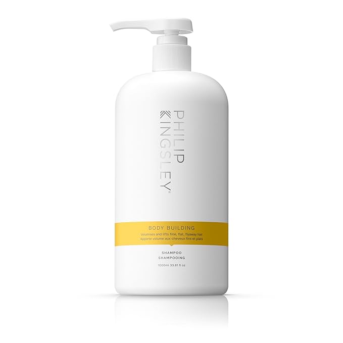 PHILIP KINGSLEY | Body Building Weightless Shampoo | Volumizing Shampoo for Fine, Limp, Flat, Flyaway Hair | Hydrates, Thickens, Lifts and Adds Volume and Shine | 33.8oz