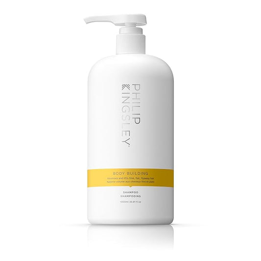PHILIP KINGSLEY | Body Building Weightless Shampoo | Volumizing Shampoo for Fine, Limp, Flat, Flyaway Hair | Hydrates, Thickens, Lifts and Adds Volume and Shine | 33.8oz