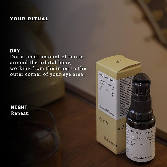 TRIUMPH & DISASTER | Dichotomy Eye Serum | Anti-Aging, Targeting Dark Circles, Crows Feet & Puffiness for Men - 0.5 fl oz