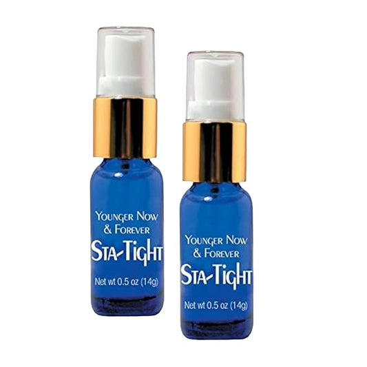 Biologic Sta-Tight Anti Aging Serum – Smoothing Face Serum for Women for Wrinkles and Fine Lines Around Eyes, Mouth & Forehead - Lifting & Firming Formula – 0.5 Fl Oz - Pack of 2