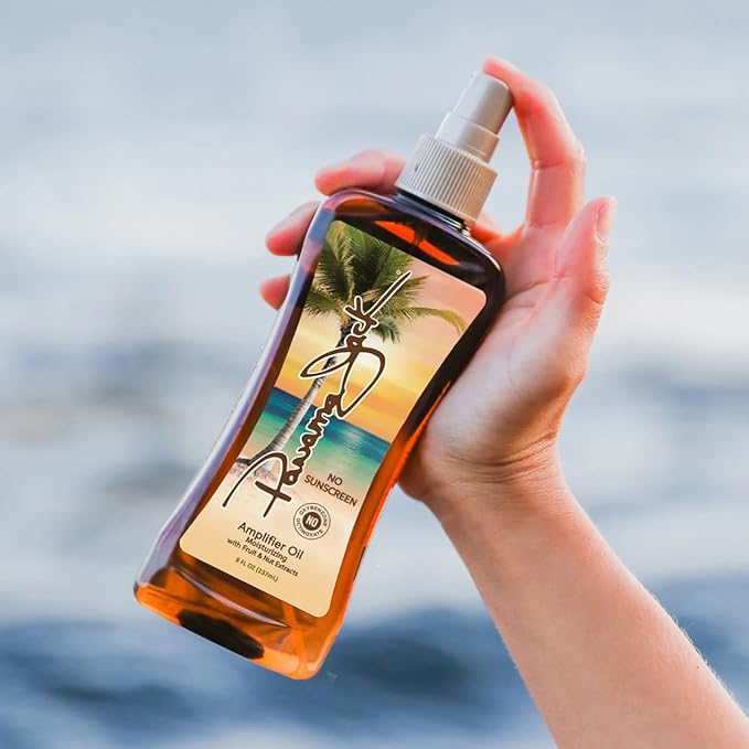 Panama Jack Trailblazer Set - Amplifier & Trophy Tanning Oil Spray SPF 0 Suntan Sun Care Pack