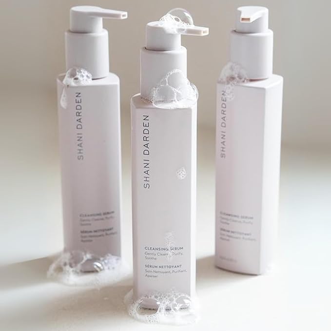 SHANI DARDEN SKIN CARE Cleansing Serum Face Wash for All Skin Types, Gentle Daily Hydrating Gel Facial Cleanser & Makeup Remover with Hyaluronic Acid & Oat Bran, Removes Excess Oil & Dirt, 4 fl oz