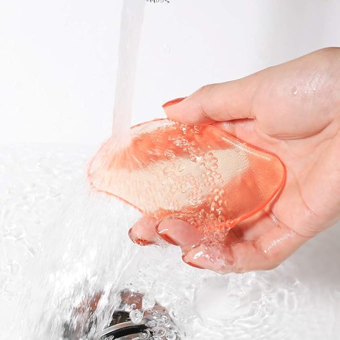 BEZOX Glass Foot File Callus Remover, Crystal Pedicure Foot Rasp for Callused, Coarse, Hard Skin Removal, Portable Hand Sized Foot Scraper for Cracked Heel - Orange