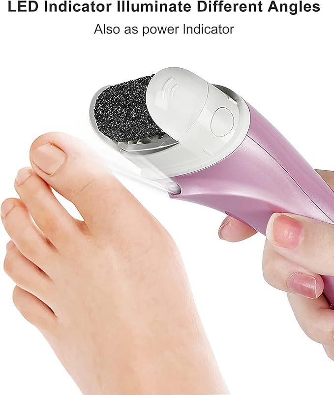 Electric Foot Callus Removers Rechargeable, Portable Electronic Foot File Pedicure Tools, Electric Callus Remover Foot Scrubber Kit, Professional Foot Care Ideal Gift for Dead, Hard Cracked Dry Skin