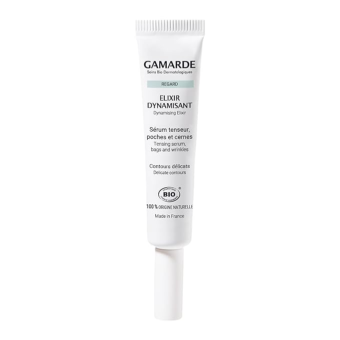 Gamarde Energizing Elixir - Eye Serum Tensor and Decongestant for Eyes - Smoothes Eye Contour - Reduces Puffiness and Dark Circles - 0.35 oz