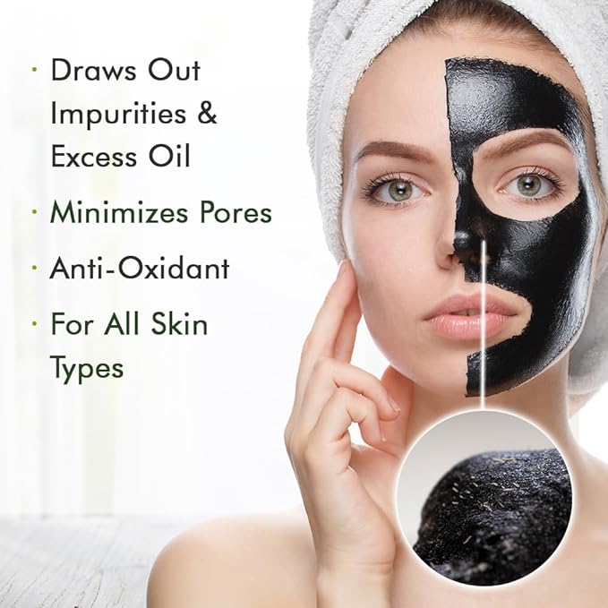 Ebanel Charcoal Peel Off Face Mask Applicator Set, Deep Pore Cleansing Minimizer Blackhead Remover with Niacinamide, Hyaluronic Acid, Vitamin C, Green Tea, Deep Cleanse Black Masks Peel Off Gel Mask