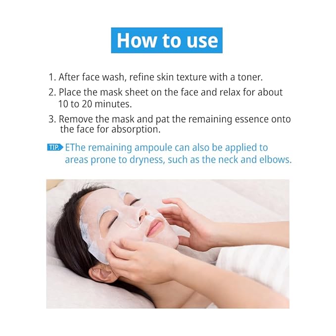 ZEROID | Soothing Sheet Mask | Face Masks Skincare for Sensitive and Dry Skin | Korean Face Mask with Hyaluronic Acid & Ceramide | Hydration & Skin Barrier Enhancement | Pure Cotton Sheet | 5 Sheets