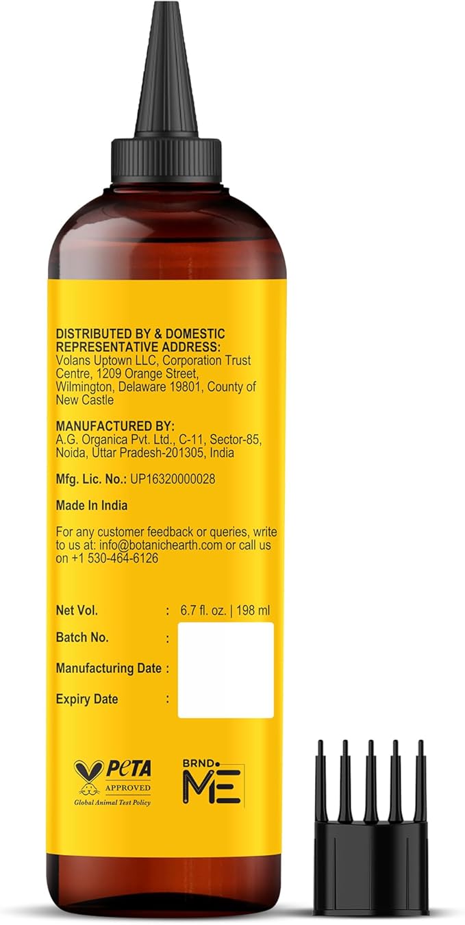 Botanic Hearth Batana Oil for Hair & Scalp – 100% Raw, Pure & Natural from Honduras, Nourishing Hair Growth & Scalp Care Oil – 6.7 fl oz / 198 ml