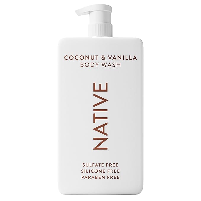 Native Sulfate Free Body Wash Contains Naturally Derived Ingredients | for Women & Men| Coconut & Vanilla, 36 oz