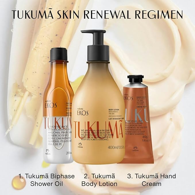 Natura – Tukumã Hyaluronic Acid Boosting Hand Cream - Moisturize & Improve Skin Texture - Anti-Signs & Anti-Aging- Vegan Skin Care - 2.6 oz (75g)