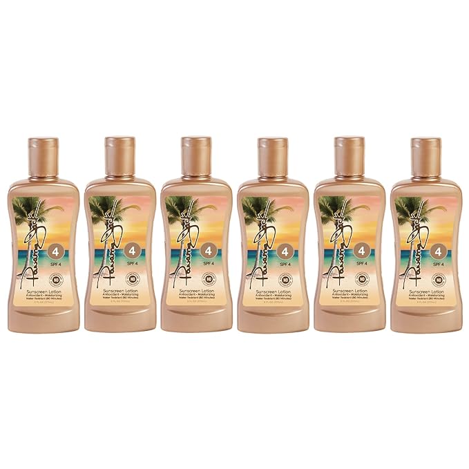 Panama Jack Sunscreen Tanning Lotion - SPF 4, PABA, Paraben, Gluten & Cruelty Free, Antioxidant Moisturizing Formula, 6 FL OZ (Pack of 1)
