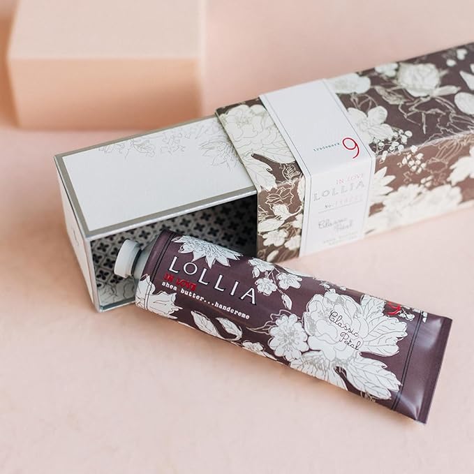 LOLLIA In Love Handcreme, 4 oz. – Classic Petal – Scented Hand Cream for Women, Moisturizing Hand Lotion for Dry Hands, Shea Butter & Cocoa Butter, Quick Absorbing Lotion