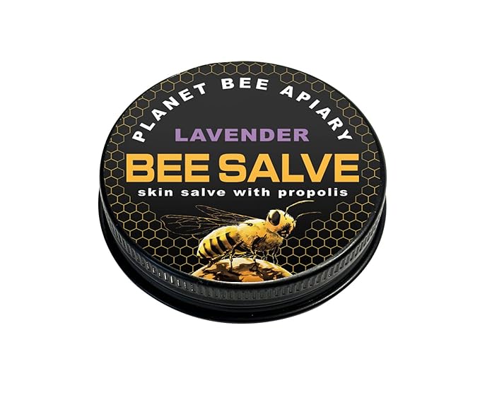 Salve, Hand Salve, Healing Balm, Dry Skin Salve with Beeswax and Propolis, Skin Repair, Moisturizer, All Natural, LAVENDER BEE SALVE 1oz