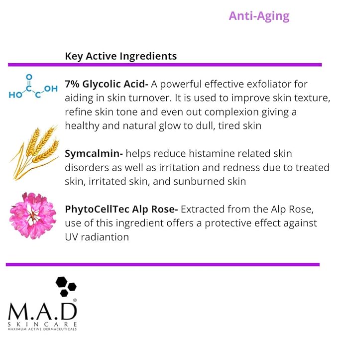 M.A.D Skincare Anti-Aging Glycolic Age Diffusing Cleanser 6.75 fl. oz.