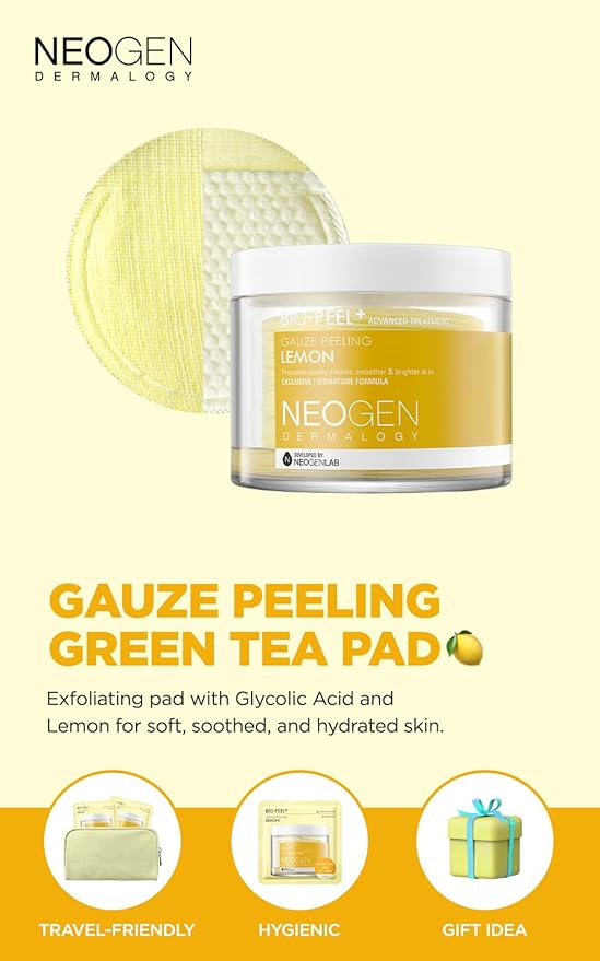 DERMALOGY by NEOGENLAB Bio-Peel Gauze Peeling Pads (Lemon, 8 pcs)