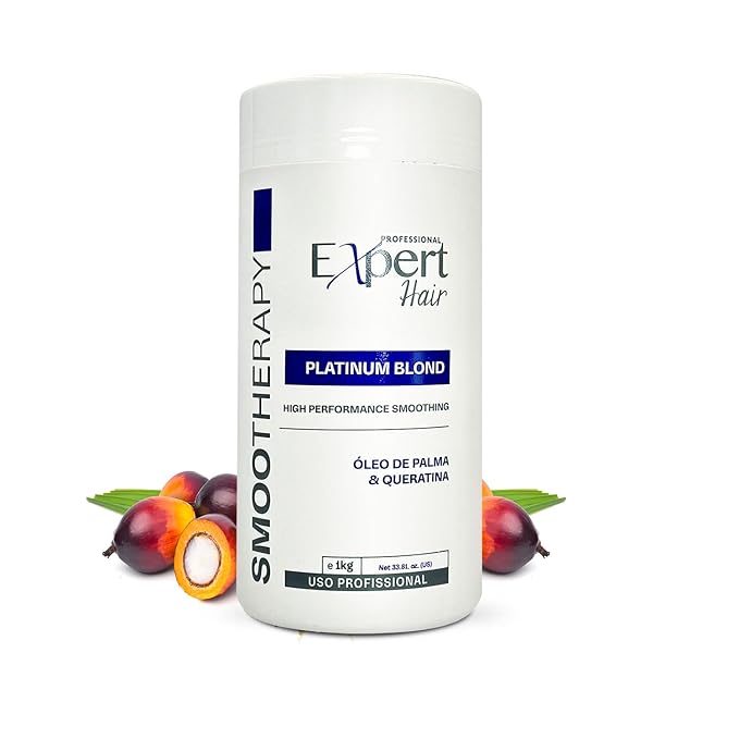 Platinum Blond, Botox Hair Treatment- Straightening, Anti-Frizz, Botox Capilar Para El Cabello- Neutralize yellow tones -Queratina para Alisar el Cabello, Cirugia Capilar para el Cabello (1kg/35.3 oz)