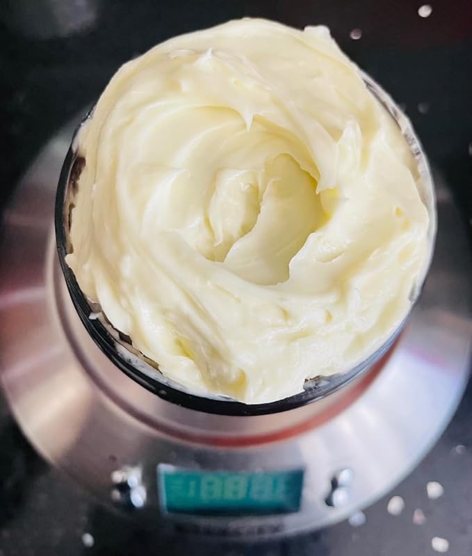 Mango Butter 1 LB Pure, Natural, Hand -packed, Fresh & Fluffy in DIY mixes | Obtained from Mango seeds | Use for DIY leave in conditioner, Salves, Body Butter, Lotions & Soaps