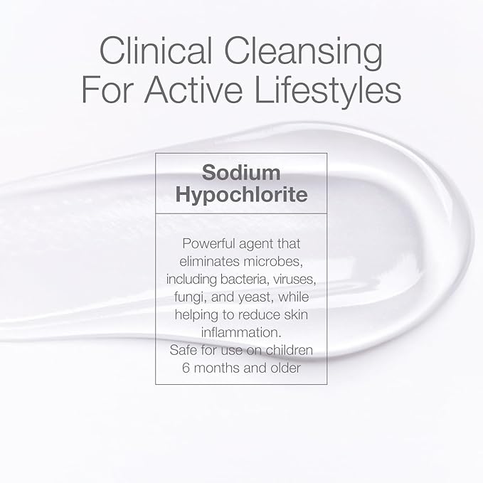 CLn® SportWash – High-Performance Sport Body Wash, For Men & Women Prone to Body Odor, Foot Odor, Ringworm, Folliculitis, & Back Acne, Fragrance-Free & Paraben-Free, 12 fl. oz.