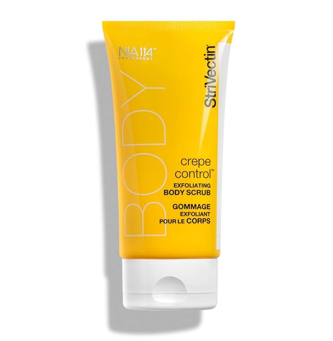 StriVectin Tighten & Lift Crepe Control Exfoliating Body Scrub, Targets Crepiness and Rough, Dull Skin, 5 Fl Oz, white