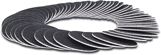 60pcs Replaceable Sandpaper Refill Discs for Electric Foot File Callus Remover Hard Dry Dead Skin Removal (Fine 180 Grit)
