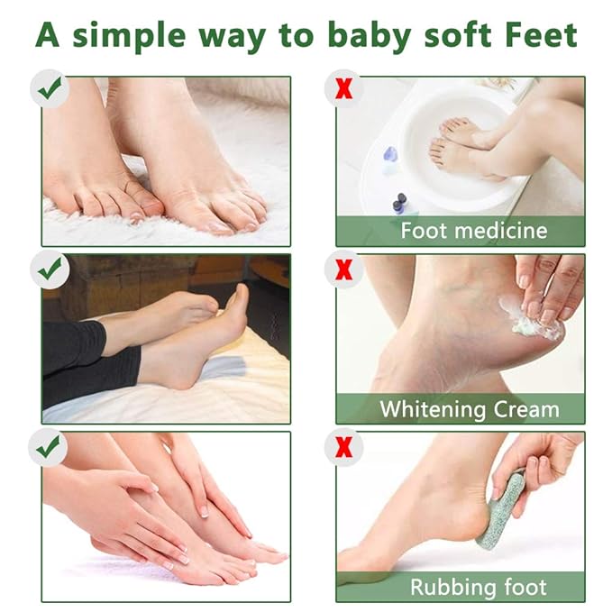 Foot Peeling Mask 5 Pack, Foot Mask Remove Dead Skin, Rough Callus and Cracked Heels, Dry Skin Moisturizer for Soft and Smooth Baby Touch Feet (Tea Tree)