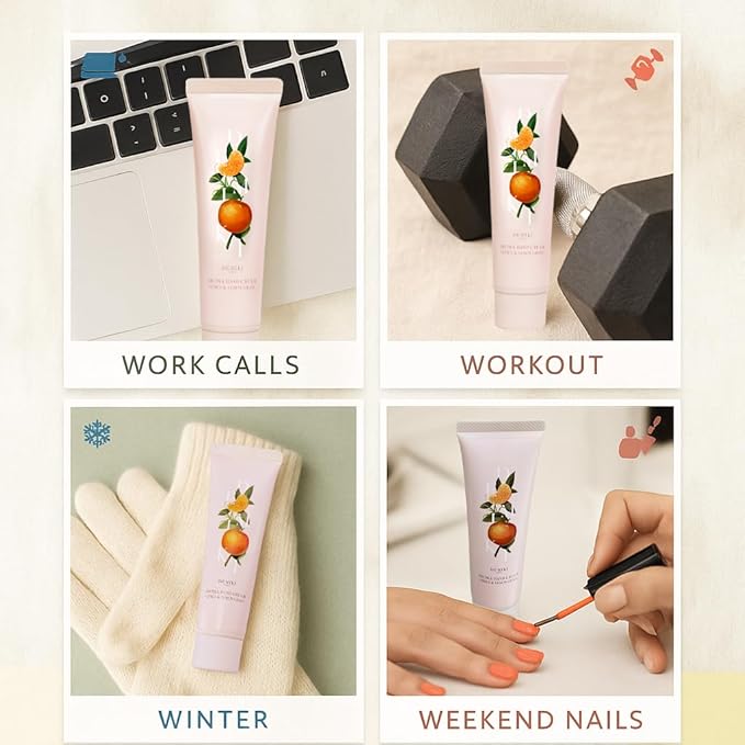 DEMIKI Shea Butter Hand Cream for Dry Cracked Hands | Japanese Skin Care Hand Lotion with Shea Butter, Coconut Oil | Hand Cream for Women | Travel Essentials | Travel Size 50g/1.7fl. oz