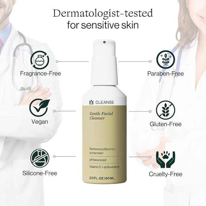 Dermasport Outdoor Essentials Kit: Sunscreen 50 SPF Lotion, Facial Cleanser, and Facial Moisturizer - Chlorine Skin Protection for Swimmers and Nourishment for Your Skin Anywhere for Smooth, and Youth