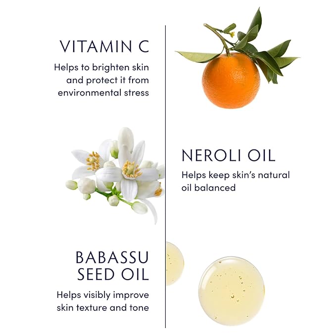 Naturopathica Vitamin C and Neroli Dry Body Oil, Lightweight Body Moisturizer for All Skin Types, Antioxidant Rich Body Oil to Help Smooth Skin, Fast Absorbing for Nourished, Glowing Skin, 4.2 fl oz