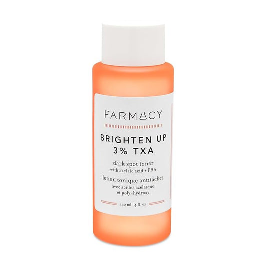 Farmacy 3% TXA Toner for Face - Brightening Face Toner for Oily Skin - Liquid Exfoliant with Azelaic Acid + 5% PHA to Target Visible Dullness + Help Reduce Uneven Skin Tone (120ml)