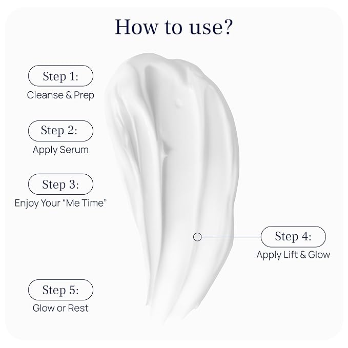 Lift & Glow Organic Eye Cream for Dark Circles and Puffiness - Anti Aging Eye Cream for Wrinkles - Reduces Dark Circles and Under Eye Bags - With Kakadu Plum, Coconut Oil, Spirulina & More - 0.5 Fl Oz