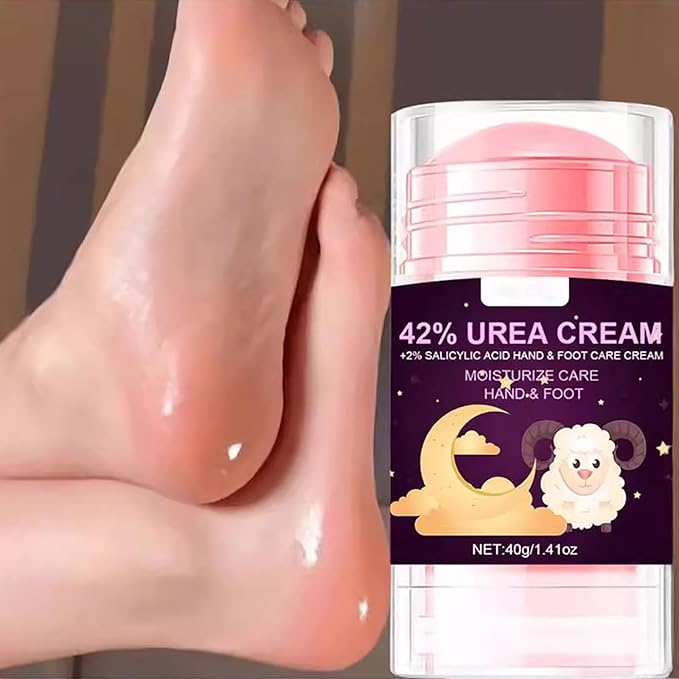 42% Urea Cream with 2% Salicylic Acid, Hand and Foot Cream Stick for Hydrates and Repairs Rough, Dry, Thick & Cracked Skin, Callus Remover, Soothing Skin Care for Women and Men 1.41oz
