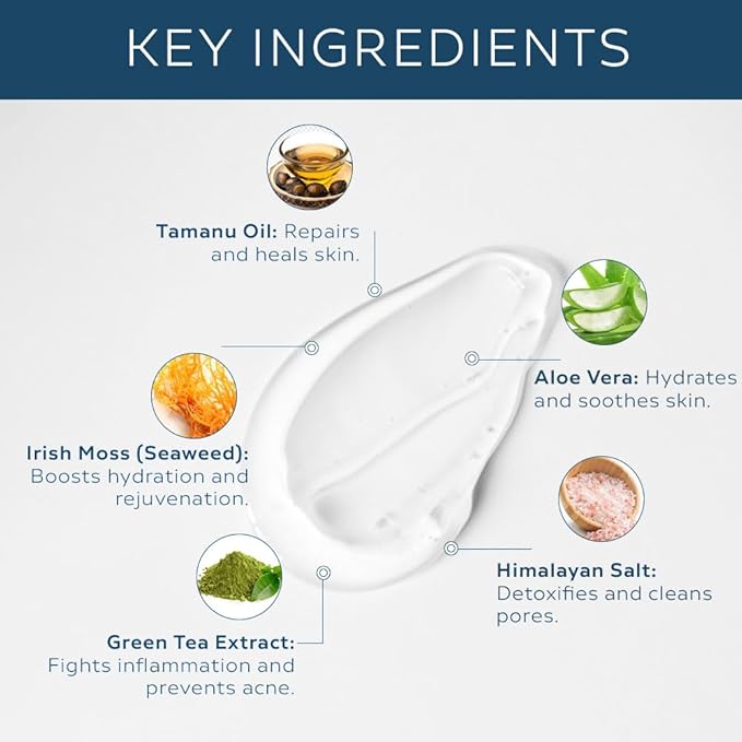 Neptune Fresh Water Cleanser 4 Fl Oz | A Lightweight Gel Foam Face Cleanser That Removes Dirt & Oil. Hydrates & Refreshes Skin with 100% Natural, EWG Verified Ingredients. Perfect for everyday use