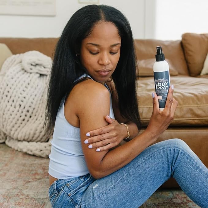 Magnesium Bundle - Magnesium Soak, Body Lotion, Muscle Cream and Topical Body Spray with a Vanilla Bean Lip Balm, Organic, Natural, Pure (BOTTLE COLOR MAY VARY)