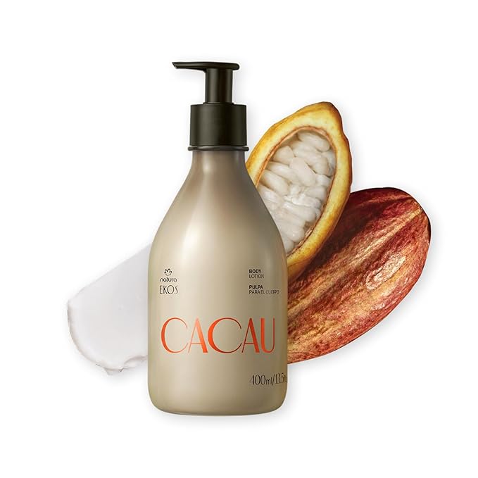 Natura Ekos Cacau Collagen Boosting Body Lotion - Vegan Skin Care - Moisturize & Firm Skin Texture - Boost Collagen Production - Brazilian Beauty Secrets - Self Care & Body Care - 13.5 fl oz (400 ml)