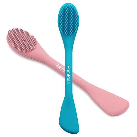 Pore Brush & Face Mask Applicator, Lymphatic Drainage Brush | Face Scrubber, Silicone Jelly Brush for Deep Pore Cleansing, Face Brush for Lymphatic Drainage Massager, Applicator for Mud, Clay