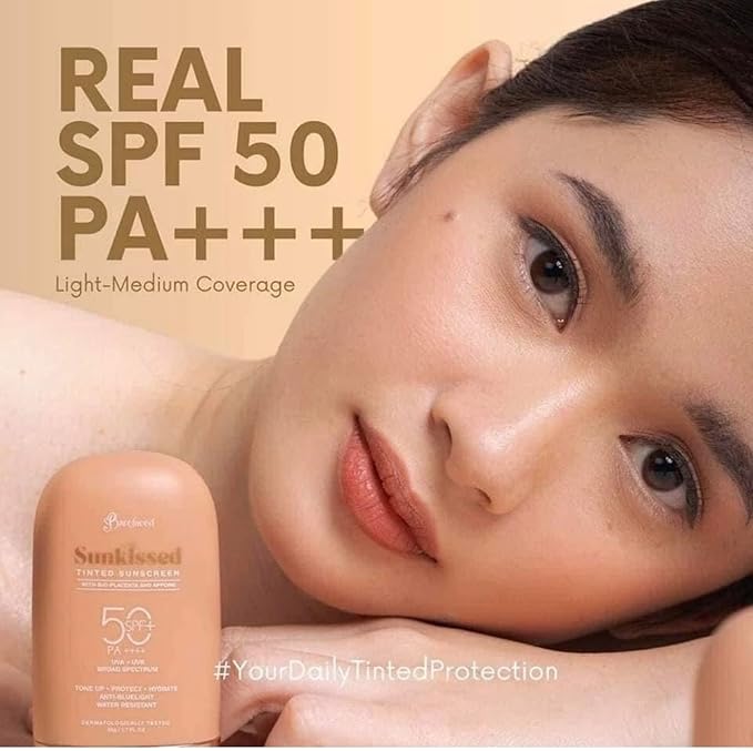 Barefaced Sunkissed Try-Me Pouch TINTED Sunscreen SPF 50 PA++++, 20g (Try-Me Pouch Original Tint 20g)