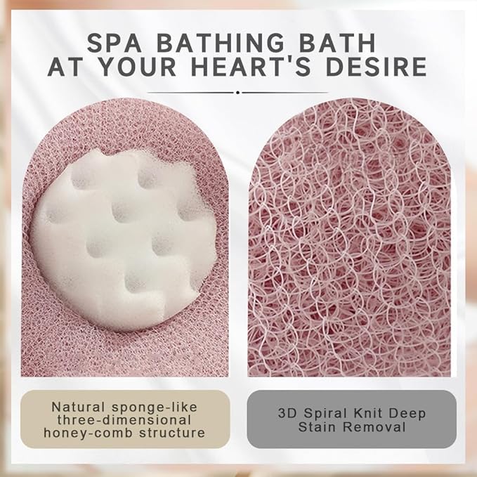 Super Soft Sunflower Suction Cup Bath Ball, 2025 New 2-in-1 Sunflower Bath Ball Exfoliating Bath Sponge Cleaning Brush, Sponge Mesh Pouf Shower Ball for Women, Men Shower (Purple+Green)