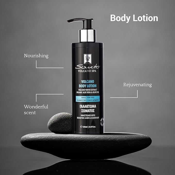 Volcano Body Lotion 250ml – Lightweight, Fast-Absorbing Hydration Body Moisturizer with Volcanic Water, Minerals & Organic Oils – Dry Skin Moisturizer for Softness, Nourishing & Revitalizing Skin