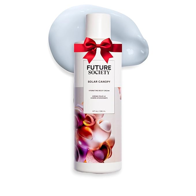 Future Society Solar Canopy Body Lotion - Luxury Fruity Floral Scented Body Cream with Notes of Bergamot, Sugar & Vetiver - Moisturizes & Replenishes Dry Skin - Hydrating & Perfumed Lotion - 8oz