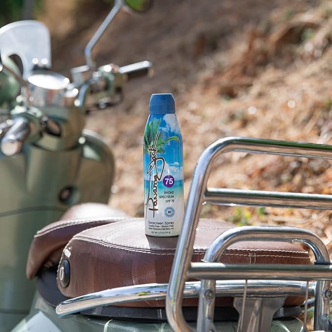 Panama Jack Continuous Spray Sunscreen - SPF 75, Broad Spectrum UVA/UVB Protection, PABA, Paraben, Gluten & Cruelty Free, Water Resistant (80 Minutes), 5.5 OZ (Pack of 2)