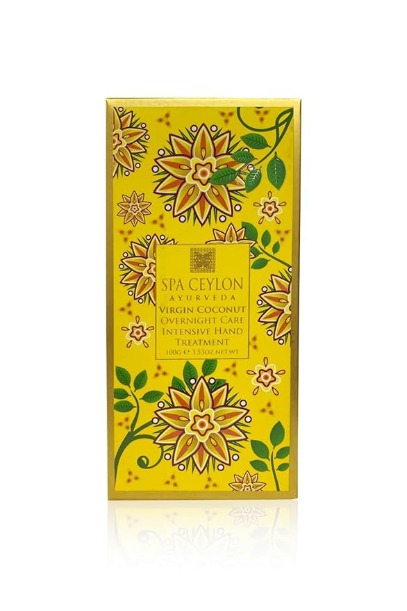 SPA CEYLON Virgin Coconut Overnight Care Intensive Hand Treatment | Travel Size Hand Lotion | Natural Products | Hand Repair | Controlling Roughness and Dry Patches | For All Skin Types