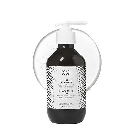BONDIBOOST HG Anti-Thinning Shampoo for Women & Men [10.14 fl oz], Clinically Tested to Promote Fuller + Thicker-Looking Hair, Natural Mint Scent + Procapil, Redensyl & Rosemary Formula, Sulfate-Free