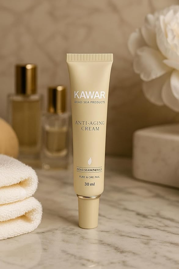 KAWAR Dead Sea Anti-Aging Extra-Firming Neck, Face and Décolleté Cream | Anti-Aging Moisturizer | Visibly Firms, Smoothes and Lifts | Minimizes Appearance Of Wrinkles | Targets Dark Spots | 1 Oz