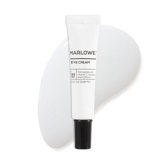 MARLOWE. No.127 Men’s Eye Cream, Vitamin C, Caffeine & Moisturizing Squalane for Puffiness, Wrinkles & Dark Circles, Holiday Grooming Gift or Stocking Stuffer, 0.5 fl oz