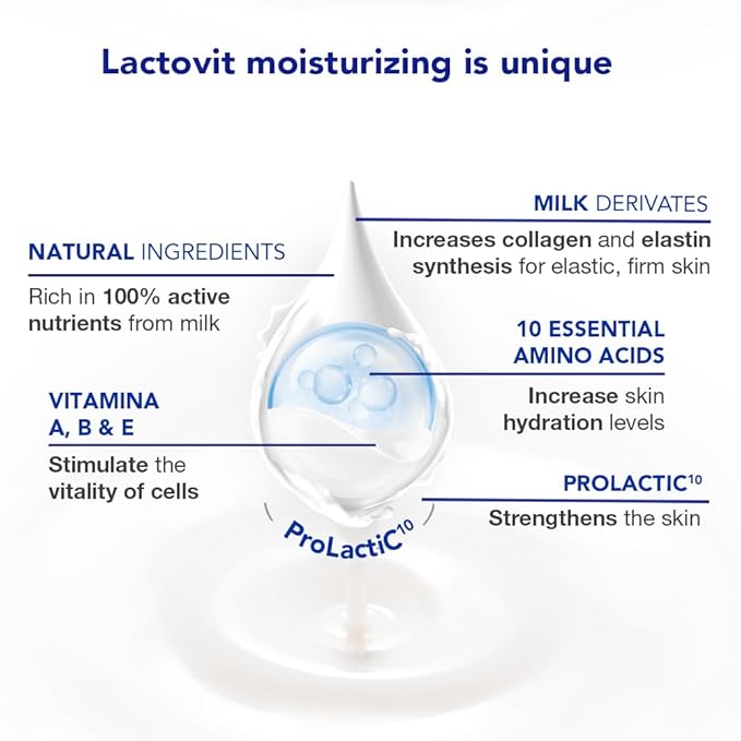 Lactovit | Moisturizing Body Wash | Hydrating Shower Gel | For all Skins | With ProLactiC10, Collagen & Elastin Booster | Smooth & Youthful Skin | Dermatologist Recommended | 6 x 600 ml