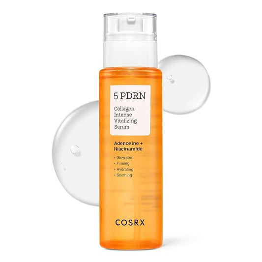 COSRX 5 PDRN Collagen Intense Vitalizing Serum - Korean Serum for Skin Firming & Glowing with Salmon DNA, Centella, Lactobacillus PDRN & Collagen, Korean Skin Care, Stocking Stuffers (3.38 fl.oz.)
