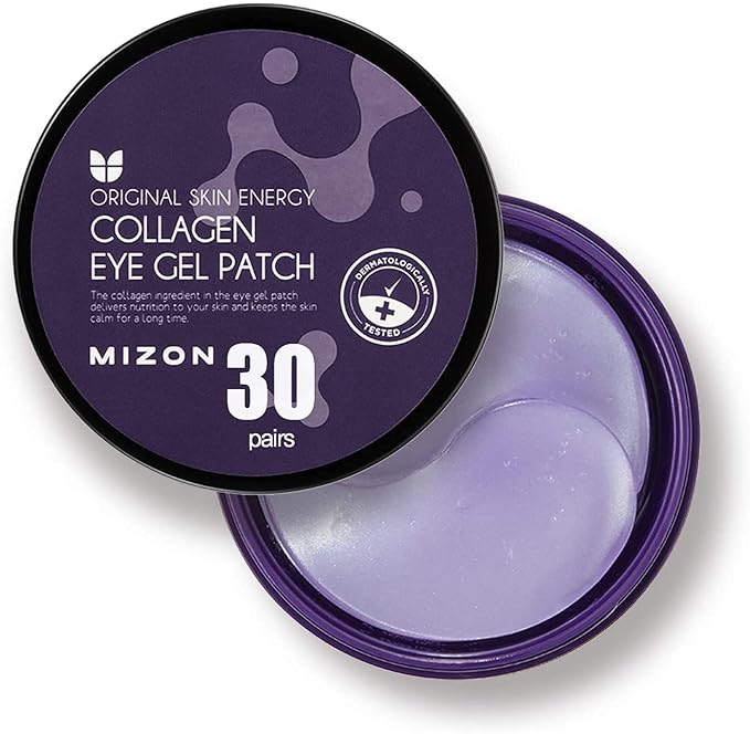 MIZON Marine Collagen Eye Gel Patch with Hydrolyzed Collagen, Caviar, and Chamomile for Firming, Nourishment, and Wrinkle Care- Korean Eye Mask– 60pcs – Stocking Stuffers