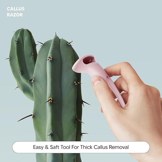 Callus Razor(3pack), Pedicure Tool, Effective for Cracked Heel, Ergonomic Design for Grip, Safety Stainless Steel Callus Shaver, Blade for Foot Care, Hard, Rough,Thick Callused Skin Remover